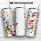 20 oz skinny tumbler sublimation design