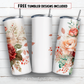 20 oz skinny tumbler sublimation design