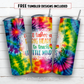 20 oz skinny tumbler sublimation design