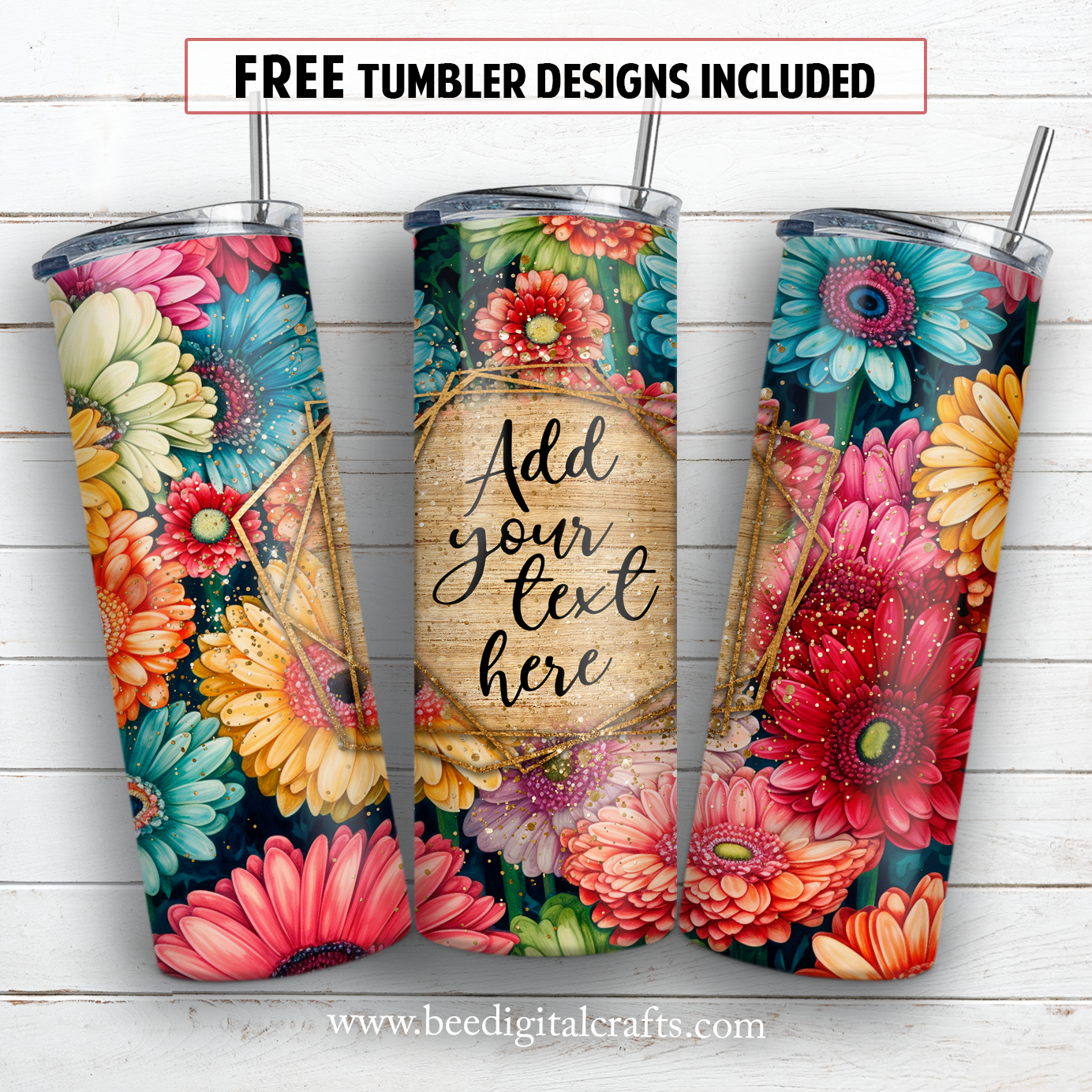 20 oz skinny tumbler sublimation design