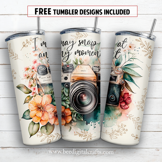 20 oz skinny tumbler sublimation design