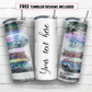 20 oz skinny tumbler sublimation design