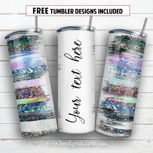 20 oz skinny tumbler sublimation design