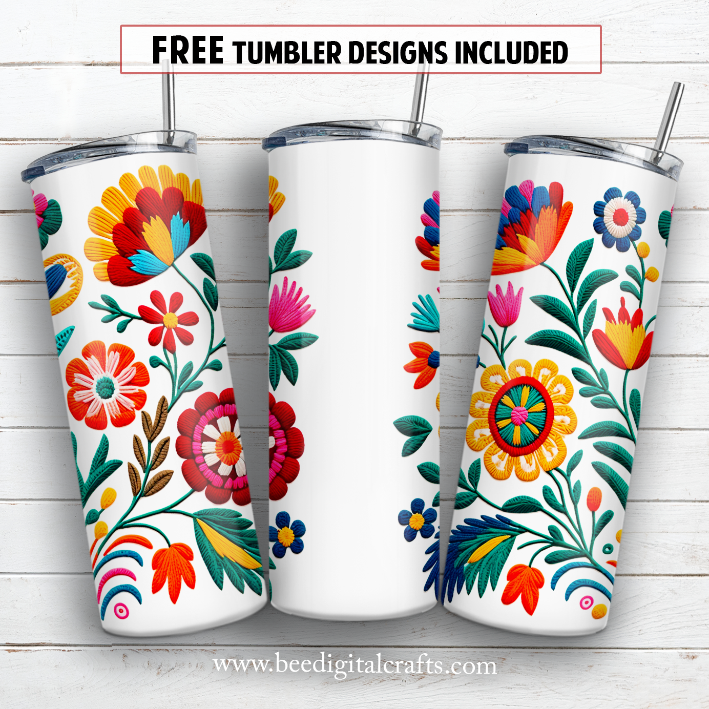 20 oz skinny tumbler sublimation design