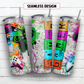 20 oz skinny tumbler sublimation design