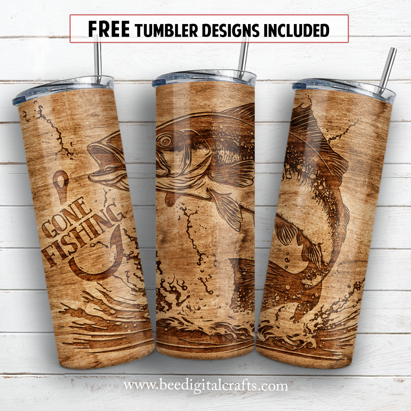 20 oz skinny tumbler sublimation design