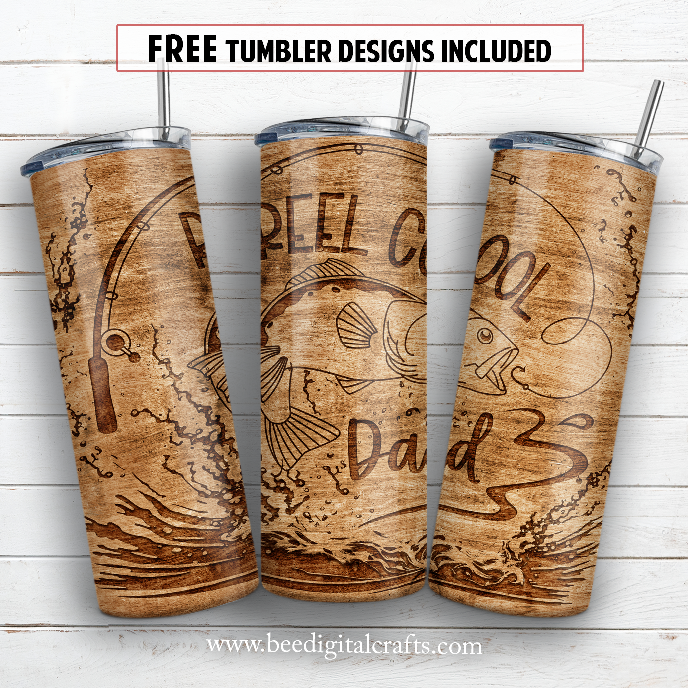 20 oz skinny tumbler sublimation design