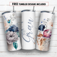 20 oz skinny tumbler sublimation design