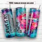 20 oz skinny tumbler sublimation design