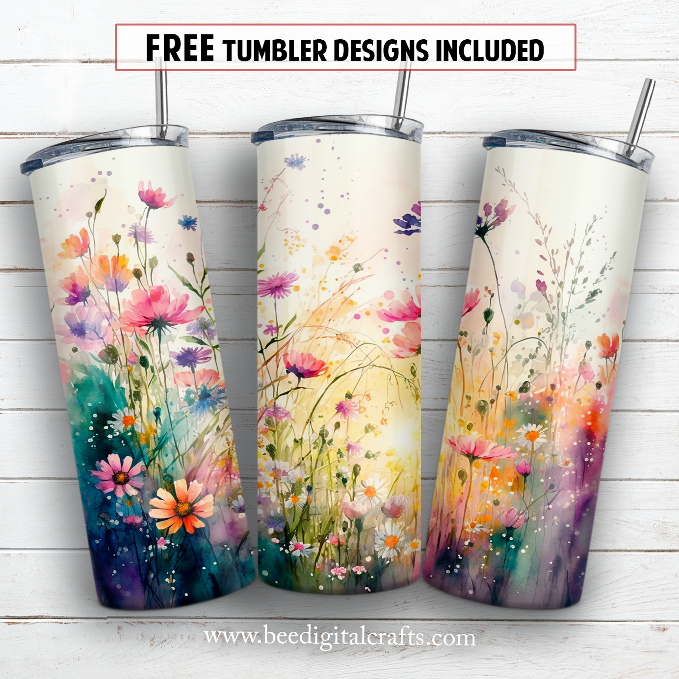 20 oz skinny tumbler sublimation design