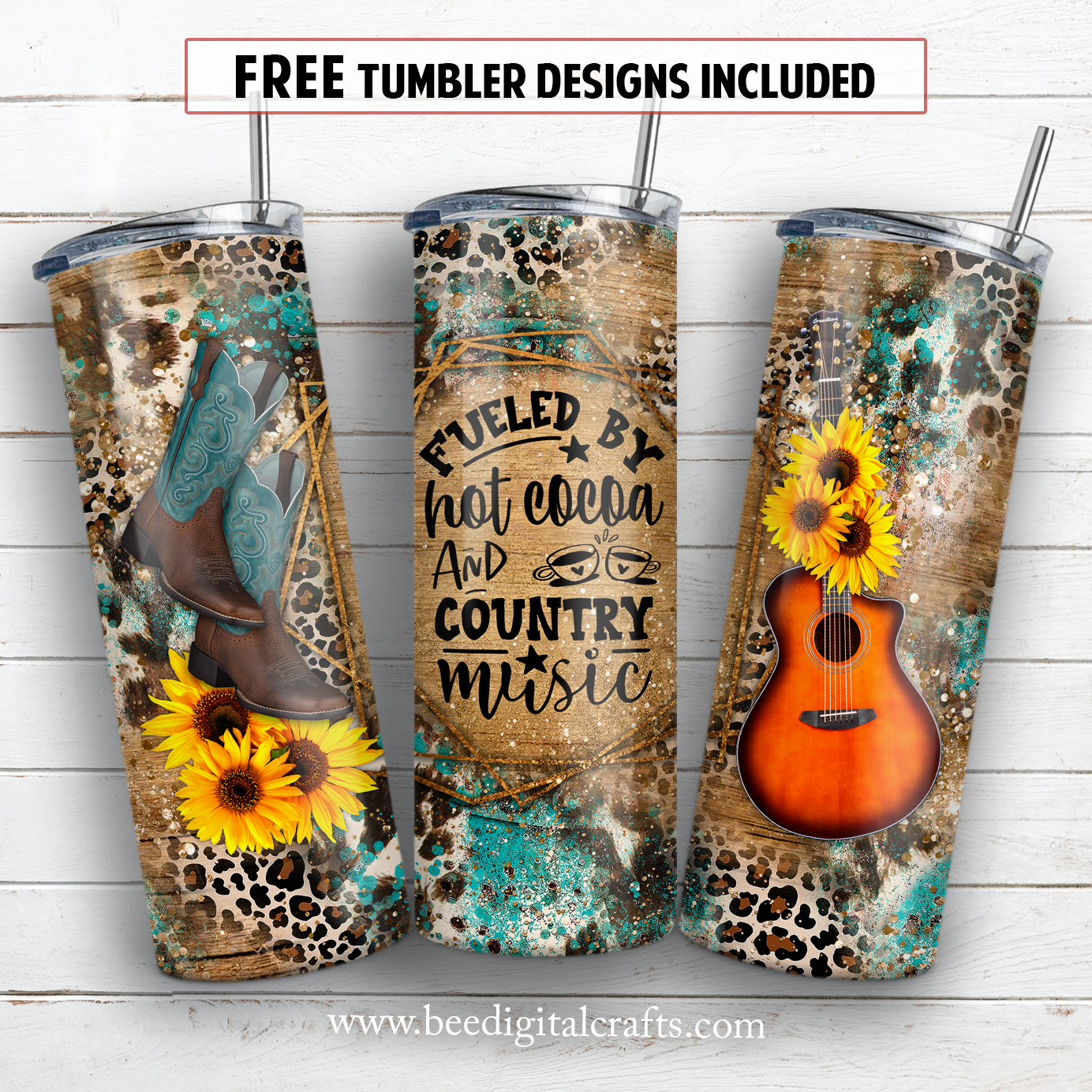 20 oz skinny tumbler sublimation design