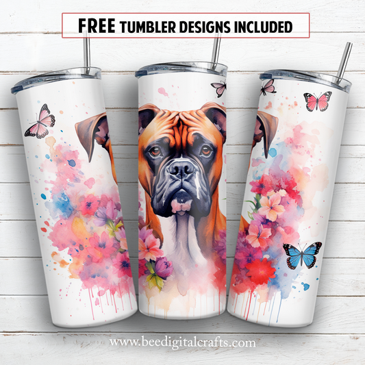 20 oz skinny tumbler sublimation design