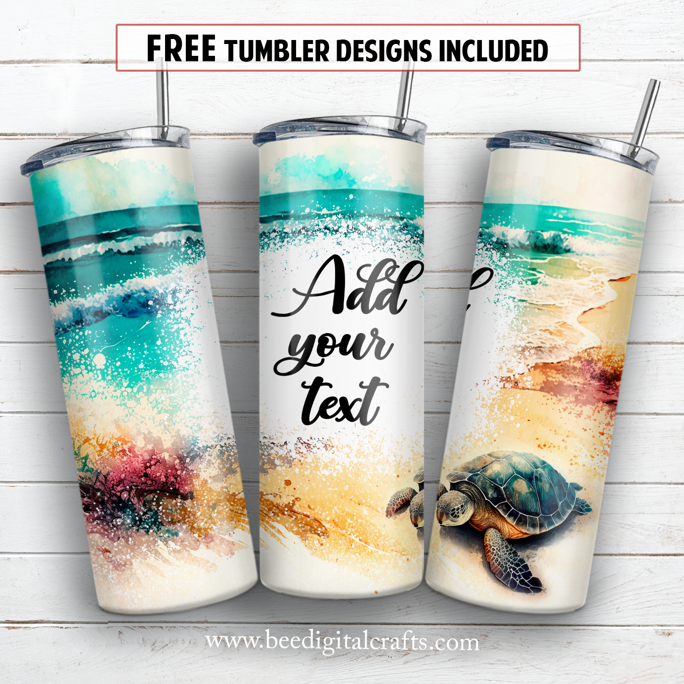 20 oz skinny tumbler sublimation design