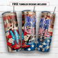 20 oz skinny tumbler sublimation design