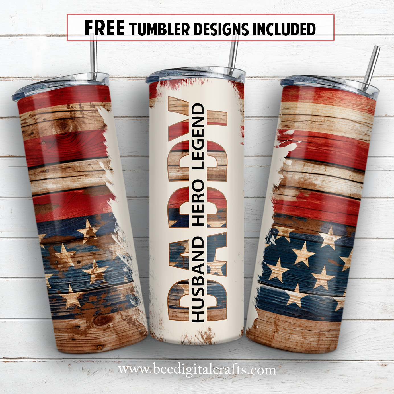 20 oz skinny tumbler sublimation design