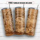 20 oz skinny tumbler sublimation design