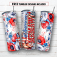 20 oz skinny tumbler sublimation design