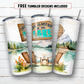 20 oz skinny tumbler sublimation design