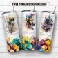 20 oz skinny tumbler sublimation design