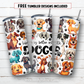 20 oz skinny tumbler sublimation design