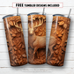 20 oz skinny tumbler sublimation design