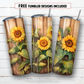 20 oz skinny tumbler sublimation design