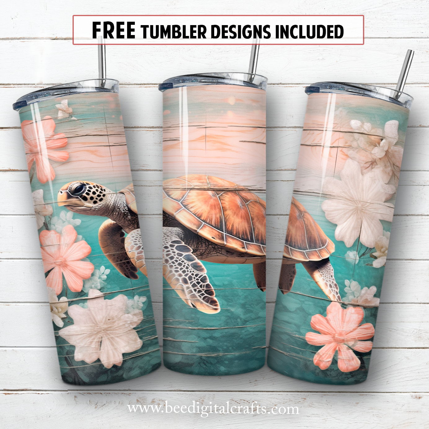 20 oz skinny tumbler sublimation design