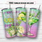 20 oz skinny tumbler sublimation design