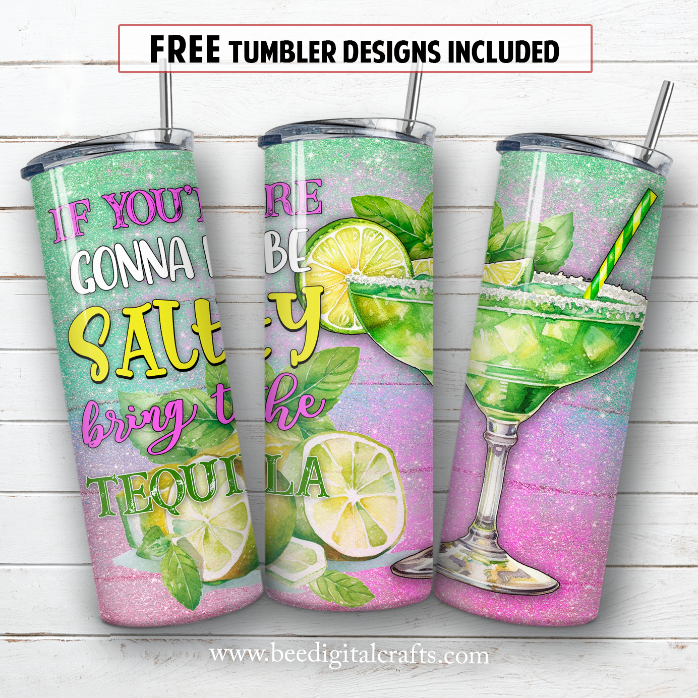 20 oz skinny tumbler sublimation design