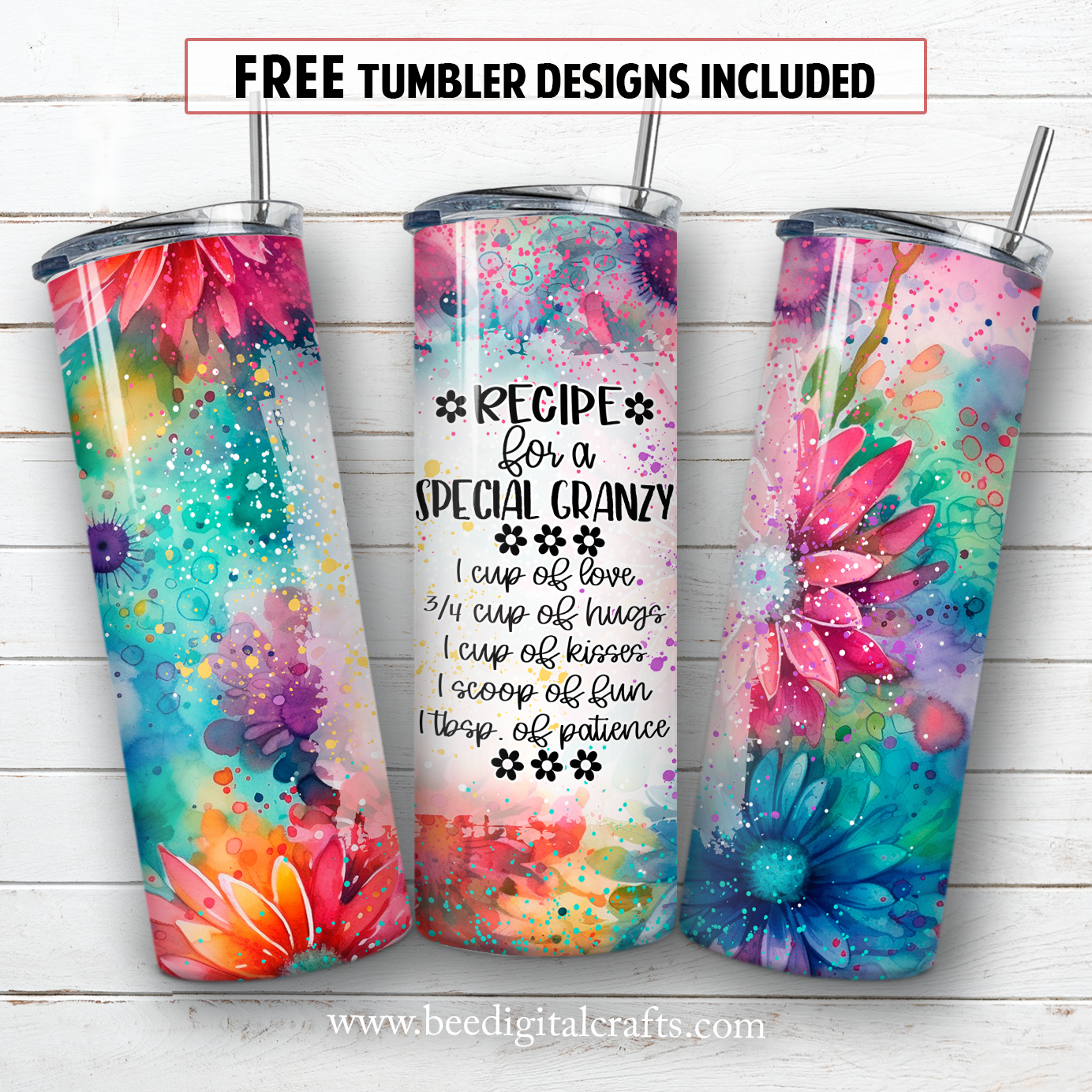 20 oz skinny tumbler sublimation design