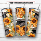 20 oz skinny tumbler sublimation design