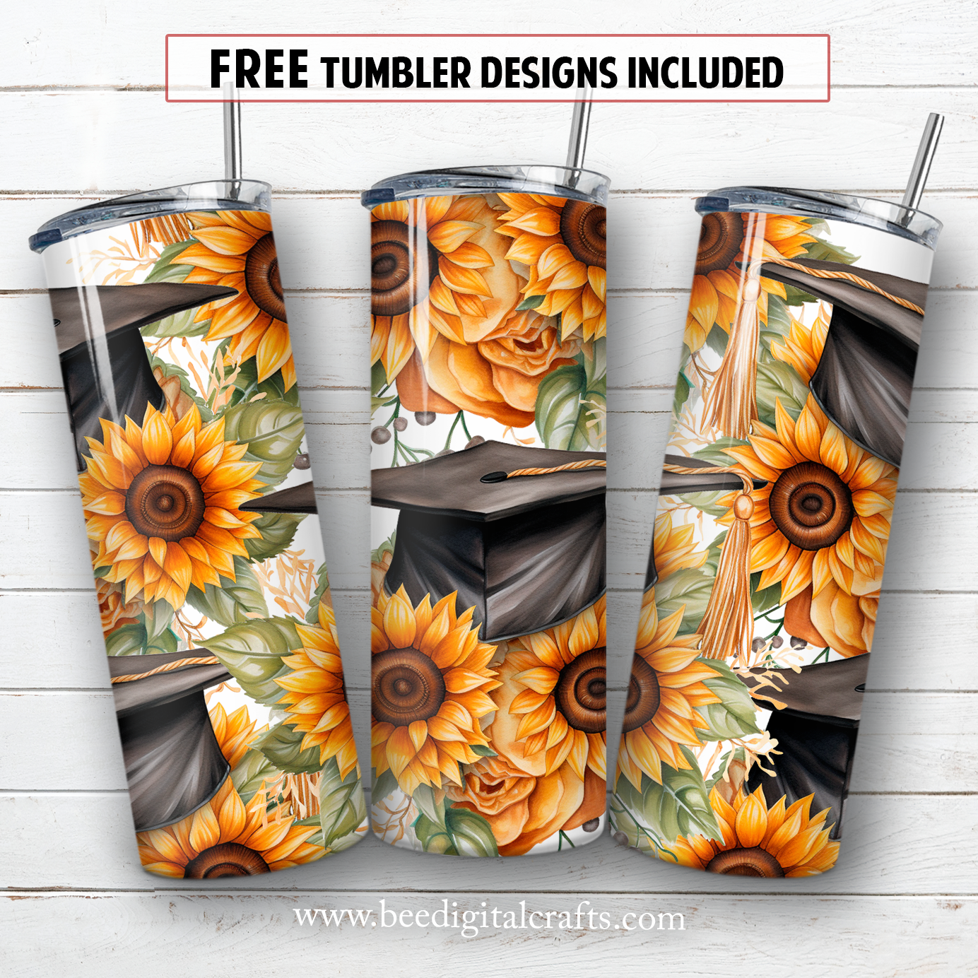 20 oz skinny tumbler sublimation design