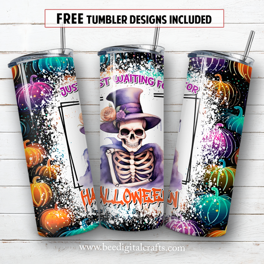 20 oz skinny tumbler sublimation design