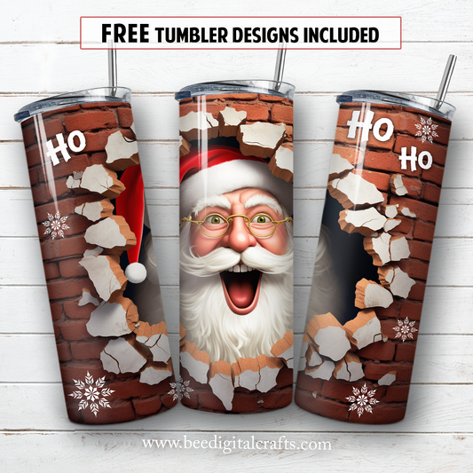 20 oz skinny tumbler sublimation design