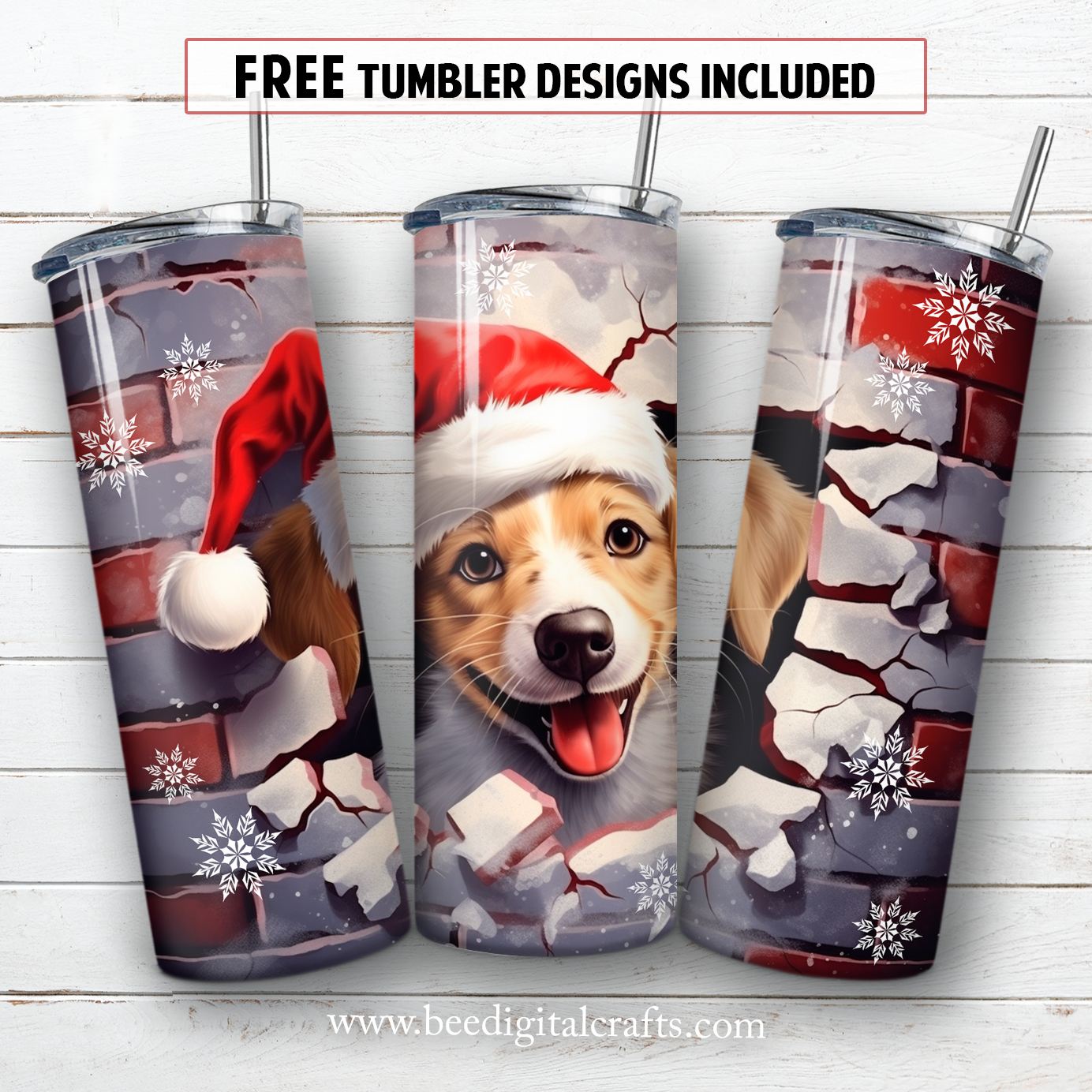 20 oz skinny tumbler sublimation design