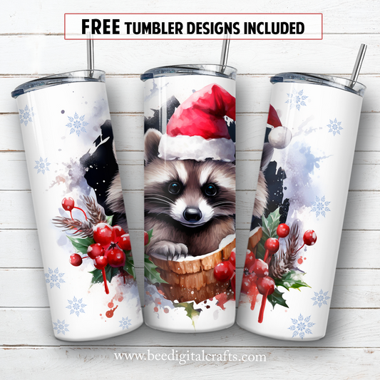 20 oz skinny tumbler sublimation design