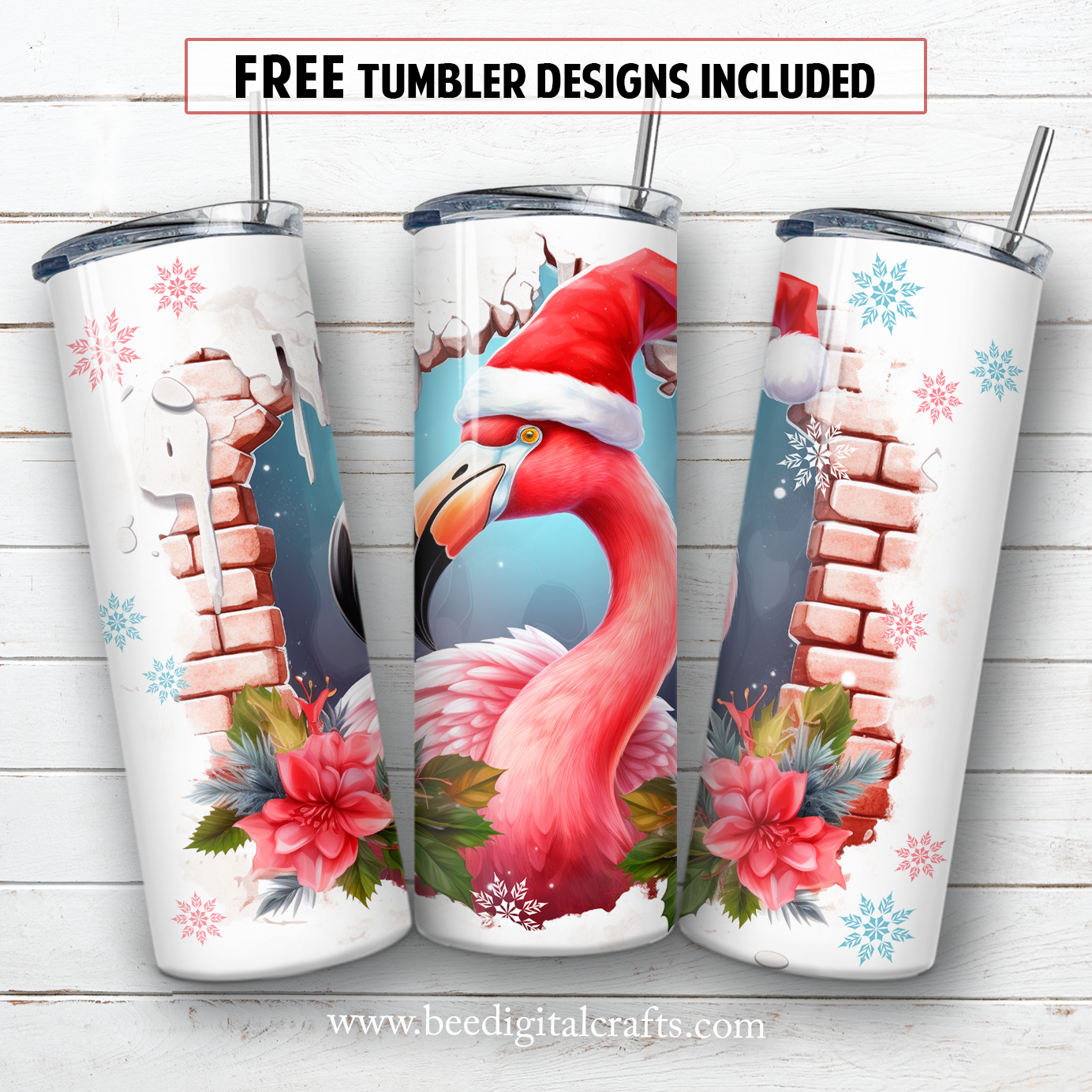 20 oz skinny tumbler sublimation design