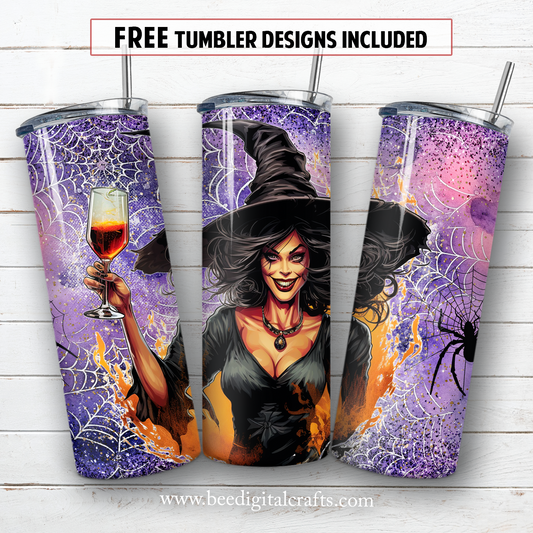 20 oz skinny tumbler sublimation design