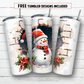 20 oz skinny tumbler sublimation design