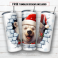 20 oz skinny tumbler sublimation design