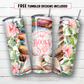 20 oz skinny tumbler sublimation design