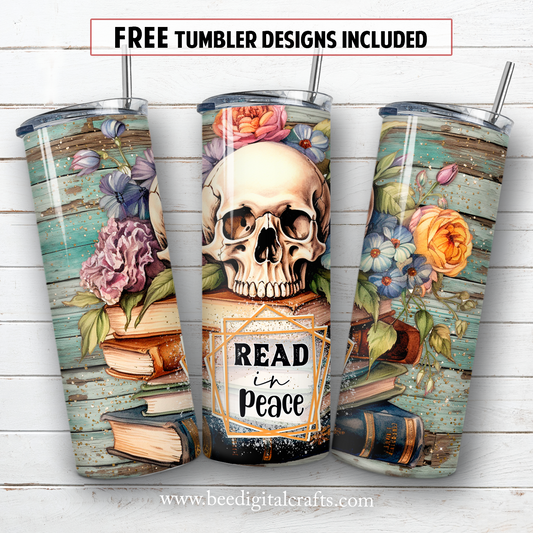 20 oz skinny tumbler sublimation design