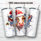 20 oz skinny tumbler sublimation design