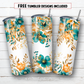 20 oz skinny tumbler sublimation design