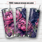 20 oz skinny tumbler sublimation design