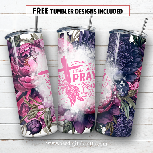 20 oz skinny tumbler sublimation design