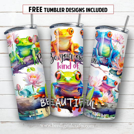 20 oz skinny tumbler sublimation design