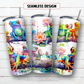 20 oz skinny tumbler sublimation design