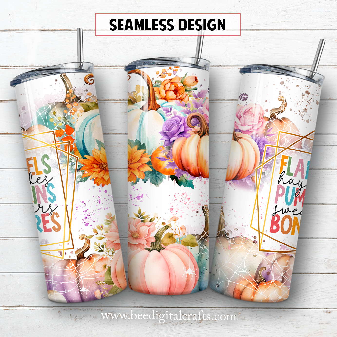 20 oz skinny tumbler sublimation design