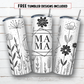 20 oz skinny tumbler sublimation design